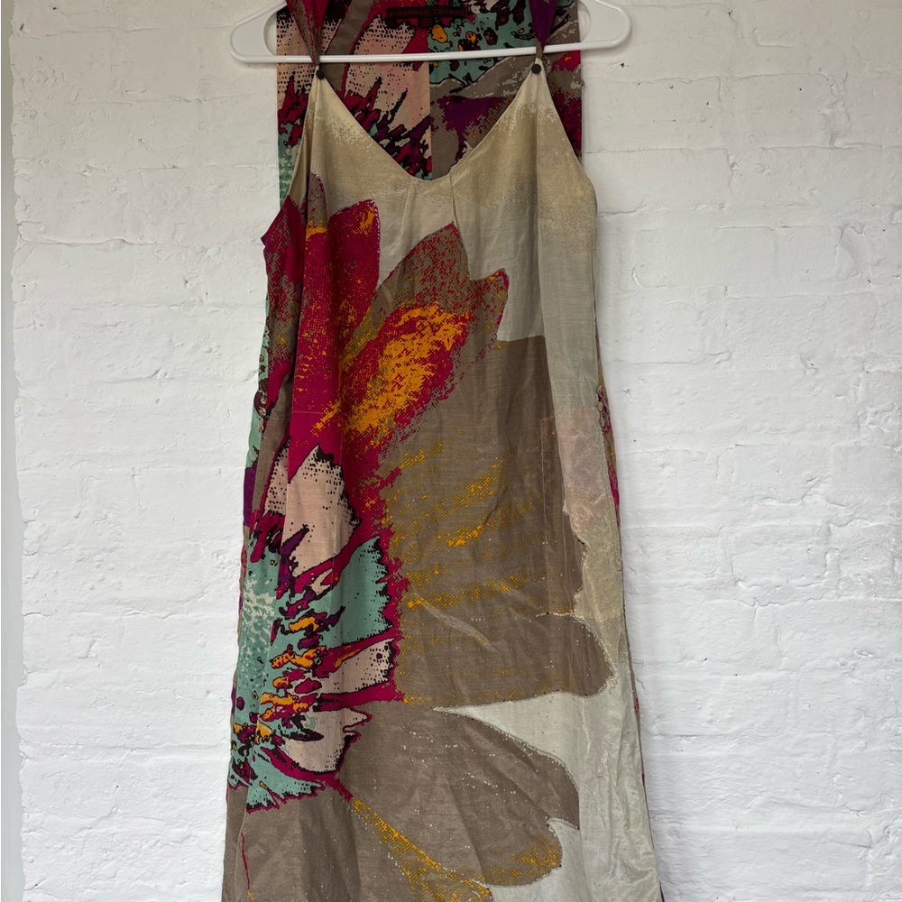 Silk blend Floral Slip Dress